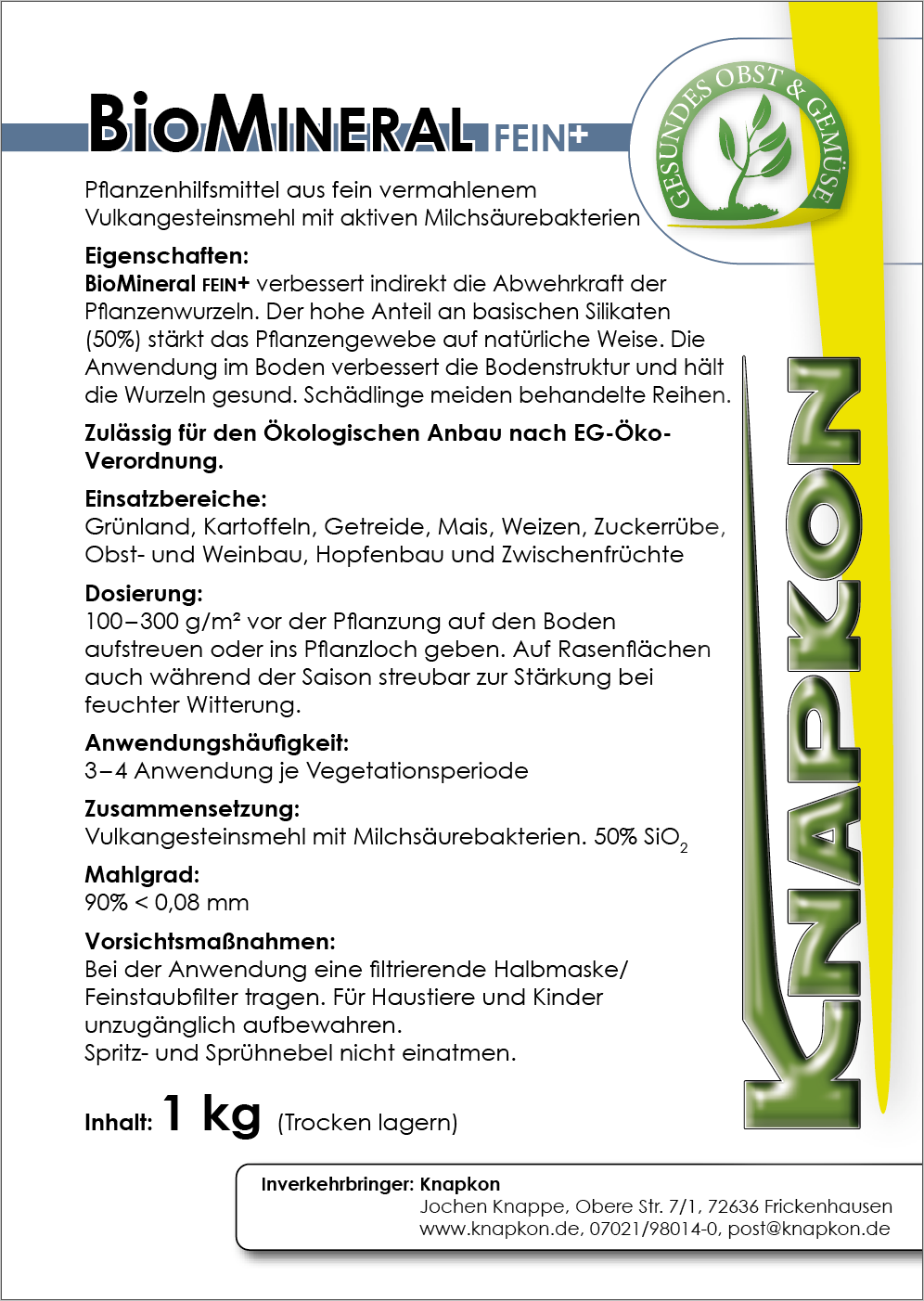 Knapkon Biomineral fein (Biolit)