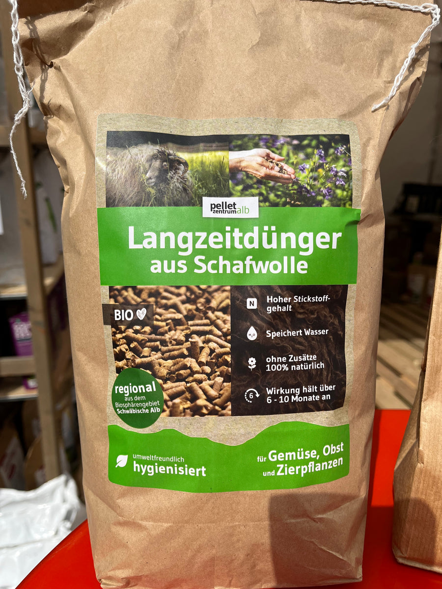 Langzeitdnger aus Schafwolle  Knapkon