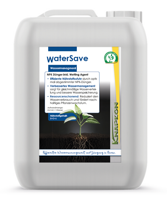 Water Save - regulieren Sie die Feuchtigkeit im Boden