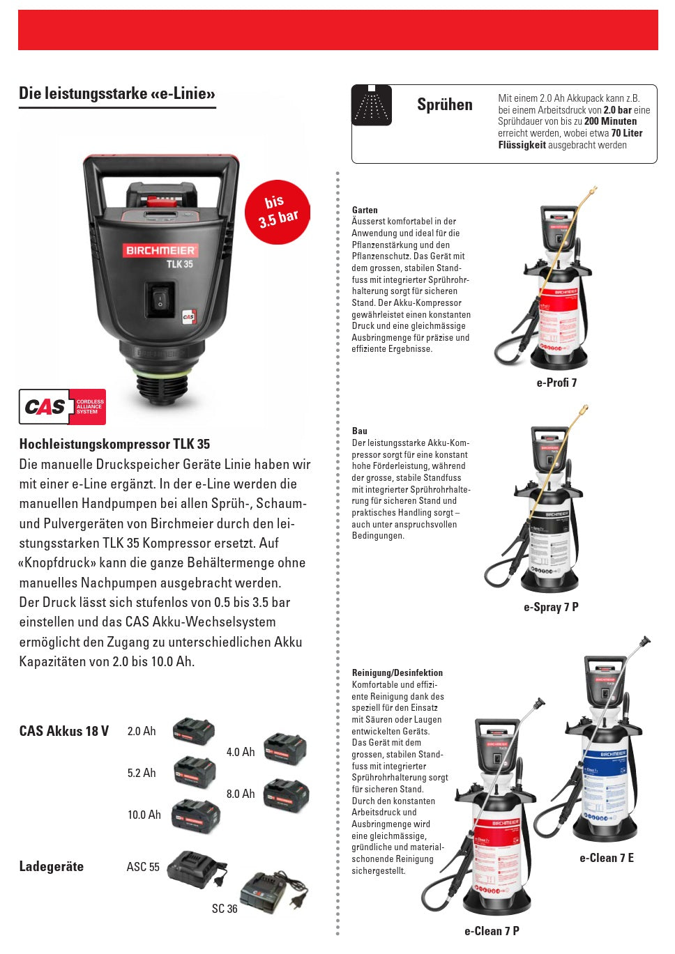 TLK 35 (CAS ohne Akku, ohne Ladegerät) Birchmeier
