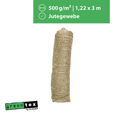 Jutegewebe| Ufermatte | Böschungsmatte | Erosionsschutzmatte