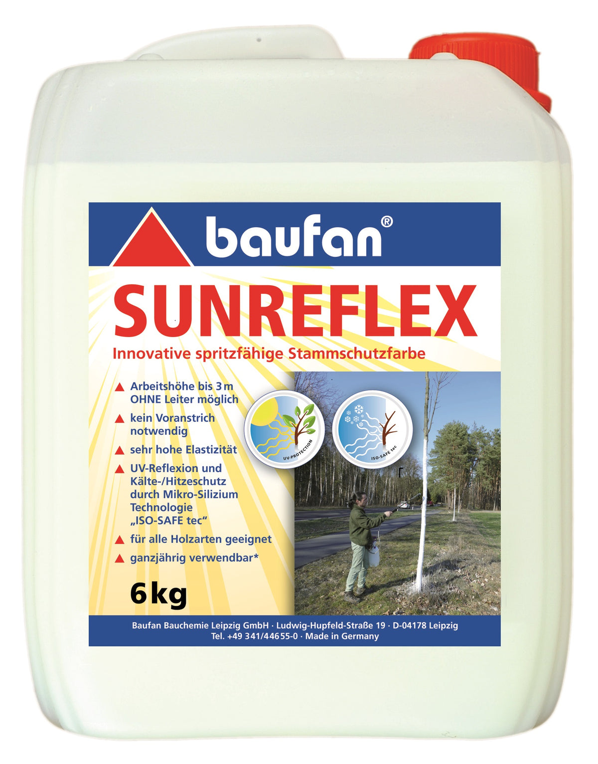 Sunreflex 6kg Kanister Stammschutzfarbe (spritzfähig)
